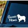 Bluegrass Decals Aussie Mama Australian Shepherd Decal for Car Window