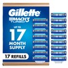 Gillette Mach3 Turbo Mens Razor Blade Refills, 17 Count
