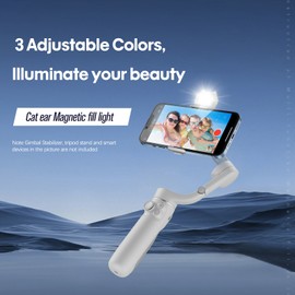 STARTRC Multifunctional Magnetic Fill-in Light Portable LED Light with 3 Adjustable Color Temperature Compatible with DJI OM6/OM SE/OM 5/OM4 SE