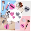Healeved 12pcs Heart Shape Cotton Makeup Puff for Loose Powder