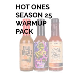 Hot Ones Season 25 Warmup Pack Lineup, Mild Flavor Hot Sauce Variety Pack Made With Natural Ingredients:, Perfect For Superfans & Mini Wing Challenge, 5 fl oz Bottles (3-Pack)