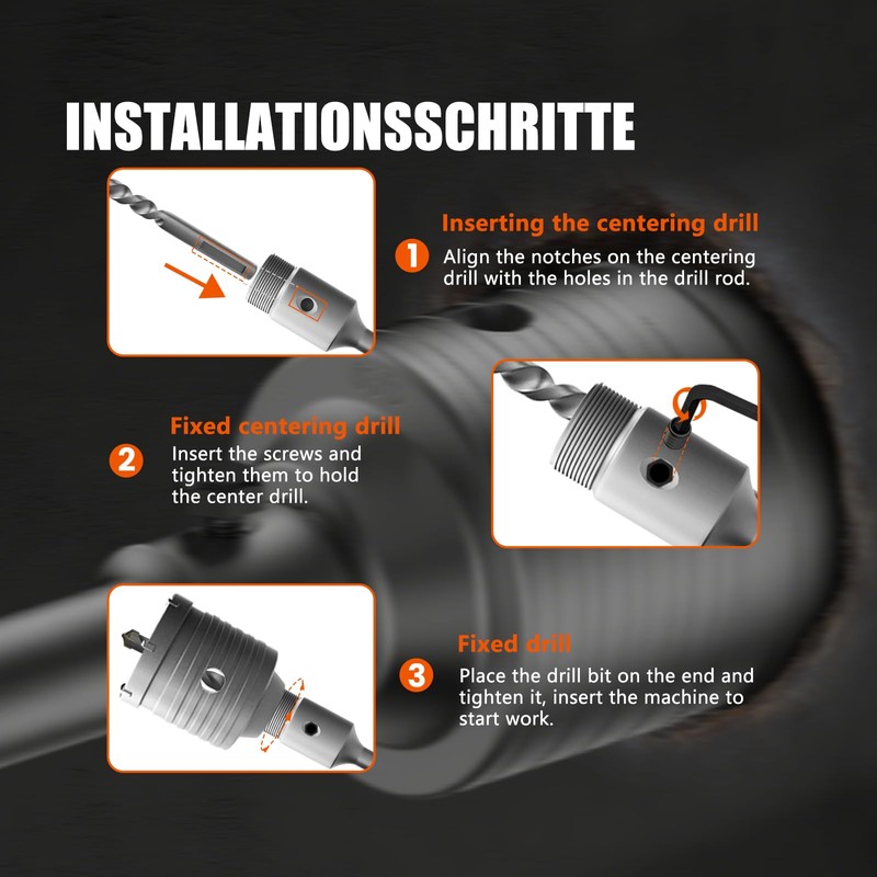 CATITO 17 Pcs Set of Concrete Hole Saw (30mm 40mm