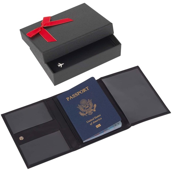 Meudid Pilot Wallet Passport Holder for Travel - RFID Blocking
