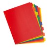 Plastic Index Dividers, Assorted 8-Tab, 3 Sets