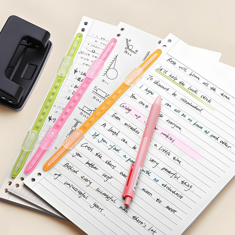 YINKE Paper Fasteners, Pack of 12, 2 Holes, Holds Documents