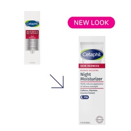 Cetaphil Night Cream, Redness Relieving Night Moisturizer for Face, 1.7 fl oz, For Dry, Redness-Prone Skin, Hypoallergenic, Fragrance Free