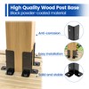 Muzata 8Pack Adjustable Post Base Brackets Deck Post Anchor Fit