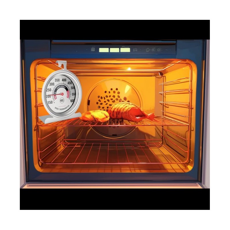 Efeng Large 3.5" Oven Thermometers for Gas/Electric Oven with Large