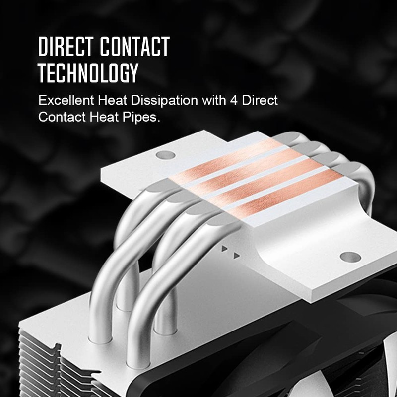 ID-COOLING SE-214-XT ARGB CPU Cooler 4 Heatpipes CPU Air Cooler