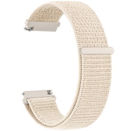 Nylon Strap Compatible with Garmin Vivoactive 5/Vivoactive 3 Music/Vivoactive 3 Strap,20mm Soft Nylon Replacement for Garmin Venu Sq 2 Music(Starlight)