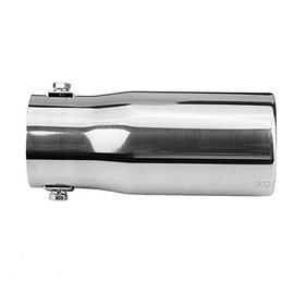Exhaust Trim, Car Exhaust Muffler, Car Modification Stainless Steel Exhaust Pipe Rear Tailpipe End Neck Flat Exhaust System Modification (Home)