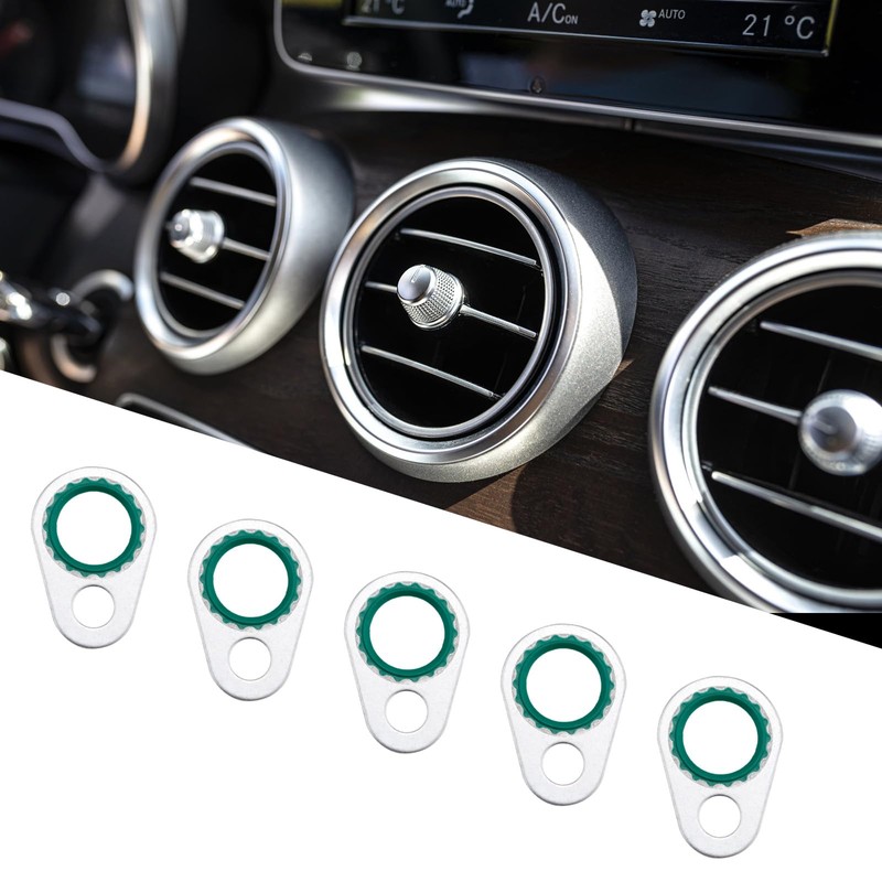 XIHIRCD 60pcs Car A/C Compressor Gasket Kit, Nitrile Rubber O-Rings,