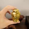 Premium Solid Brass Memorial Urn – Angel & Baroque Relief
