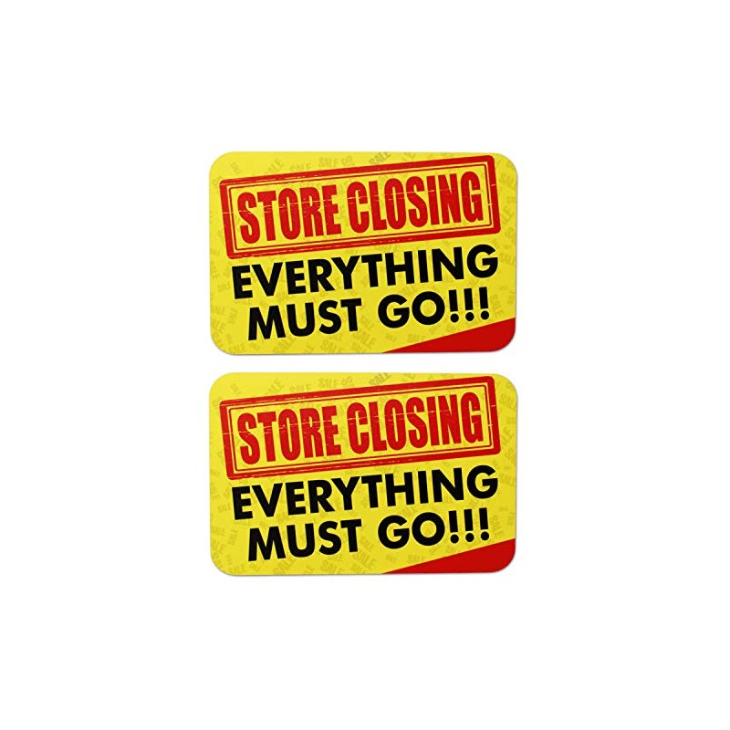 Store Closing Sign | Everything Must Go Bis Sale Sign