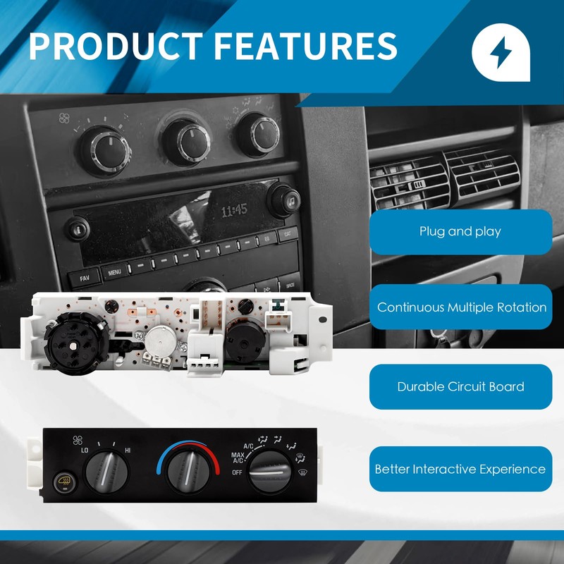 15858577 HV/AC Climate Control Module Panel