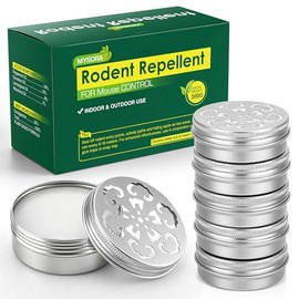 6 Pack Natural Rodent Repellent for Car Engines – Peppermint Oil Mouse Repellent for Mice and Rats, Safe for Pets, People & Plants, Indoor & Outdoor Use (Lasts 2-3 Months)