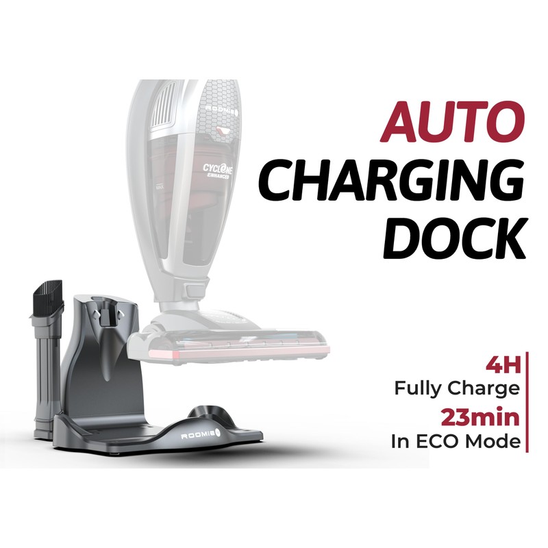 Roomie Tec SlimVac Cordless Vacuum Cleaner for Home – 2200mAh