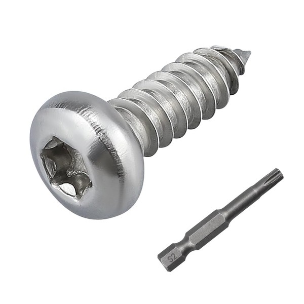 100-pack #10 x 5/8" Torx Pan Head Sheet Metal Screws,