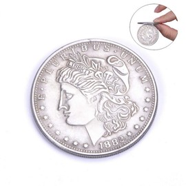 Enjoyer Magnetic Copper Morgan Dollar Coins Magic Tricks Appearing/Disappearing Magicians Accessories Coin Magic Gimmicks Illusion Props