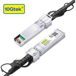 10Gtek SFP+ DAC Twinax Cable - 10GBASE-CU Passive Direct Attach Copper SFP Cable for Cisco SFP-H10GB-CU10M, Ubiquiti UniFi UC-DAC-SFP+, Meraki, Fortinet, D-Link and More, 10-Meter(32.8ft)