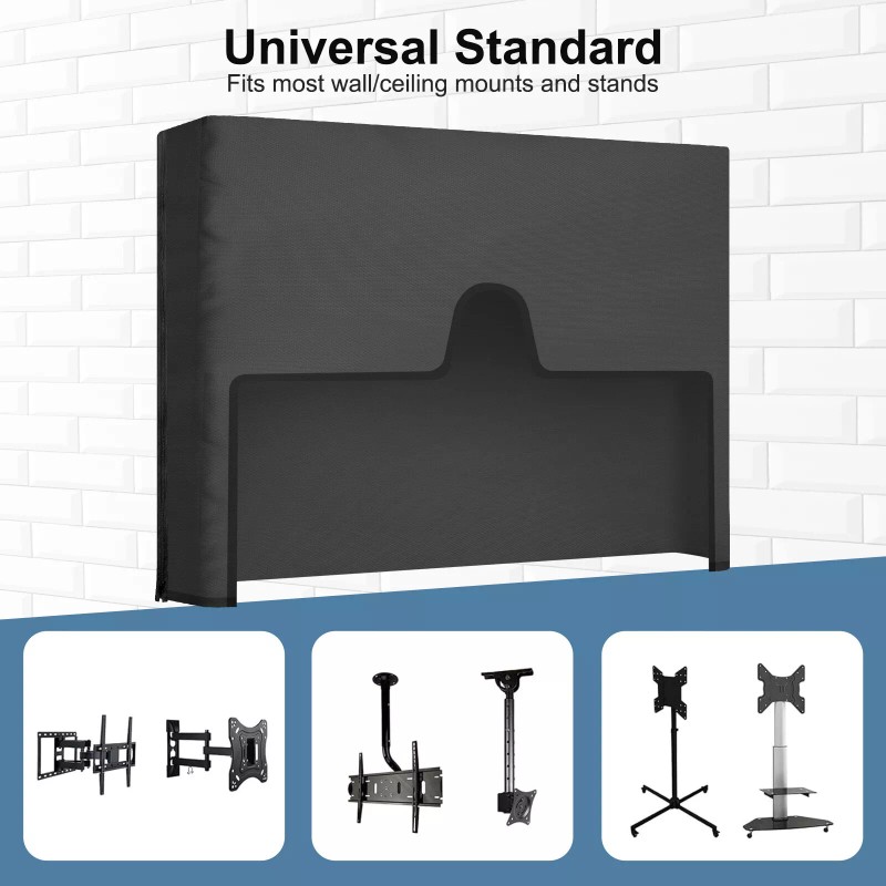 RedTagTown 60-65 inch Outdoor TV Cover Waterproof Dustproof Television Screen
