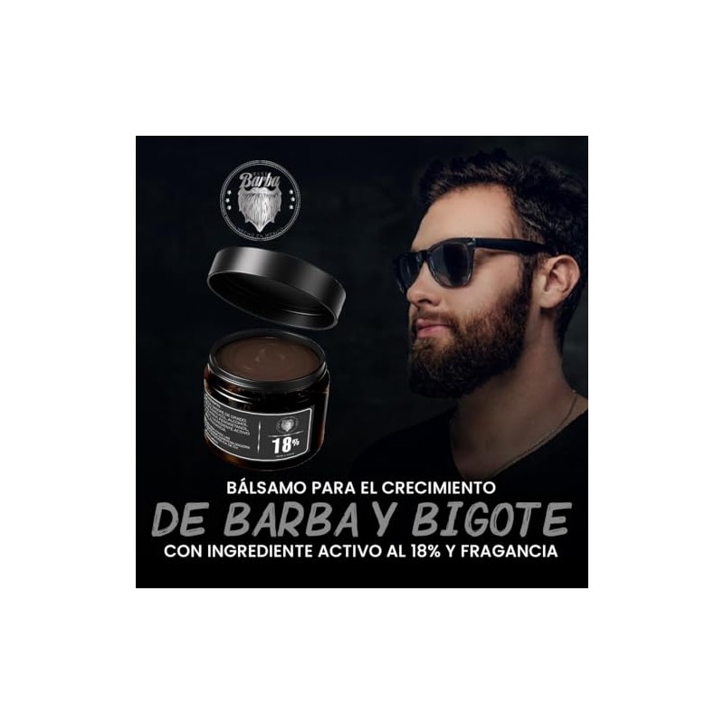 18% Bálsamo en Gel para el Crecimiento de Barba &