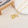 14K Gold Plated Hummingbird Necklace Initial Letter Rainbow Hummingbird Jewelry