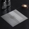 Sharpeye 8 Inch Square Shower Drain with Wedge Wire Grate,