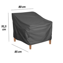 Garden Chair Cover Waterproof 210D Protective Cover for Garden Chairs, Pack of 2 Chair Covers, Outdoor Weatherproof Covers for Chairs, Garden Chair Cover for Garden Furniture, 80 x 85 x 91.5 cm