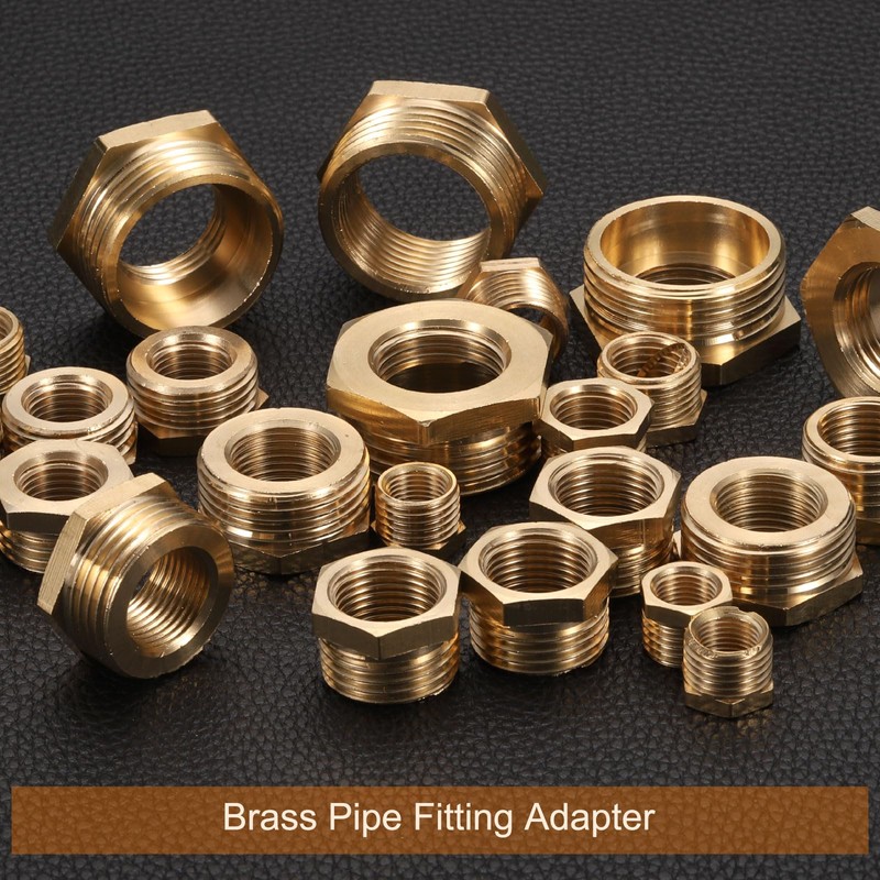 sourcing map 6 Pcs G1/2" Male x G3/8" Female Threaded