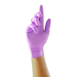 Ink Jungle Violet Nitrile Glove GP0071 GP0072 GP0073 GP0074 GP0075 Examination Nitrile Gloves - Multipurpose, Powder Free and Latex Free Disposable Gloves, Box of 100 Gloves, Violet (Small)