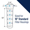 Pentair Pentek PCC212 Phosphate Water Filter, 10-Inch, Under Sink Hexametaphosphate