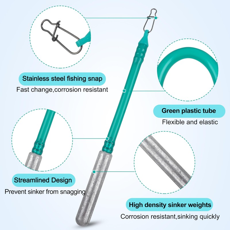 Dragging Weights for Catfishing 5Pcs No-Snag Sinkers Drag Weights Drift