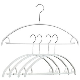 Mawa by Reston Lloyd Non Slip Metal Clothing Hanger, Smooth Shoulder Support with Skirk Hooks/Pant Bar, Model 42-U