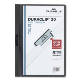 Wholesale CASE of 25 - Durable Duraclip Report Covers-DuraClip Report Cover, 30 Sheet Capacity, 11"x8-1/2", Black