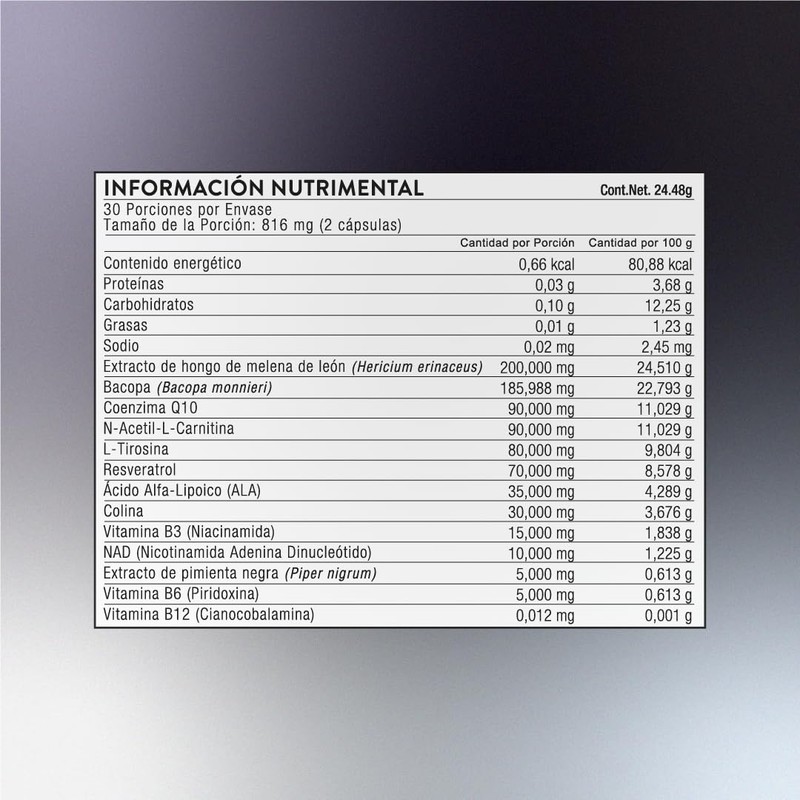 Homodeus Neuro Shield Platinum | Apoya Memoria y Concentración |