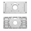 Router Table Insert Plate Aluminum Alloy Light Sturdy Precise Scale