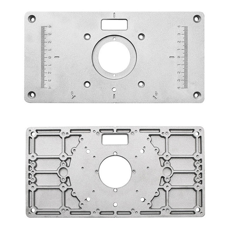 Router Table Insert Plate Aluminum Alloy Light Sturdy Precise Scale