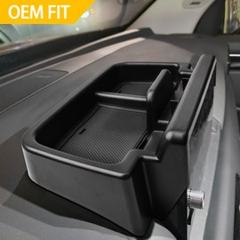 TACOBRO Interior Dashboard Storage Organizer Compatible with Honda Pilot 2023 2024 2025 Accessories, Pilot Elite/Touring/TrailSport/EX-L Insert Behind Screen Dash Mounted Holders Box ABS Black Tray