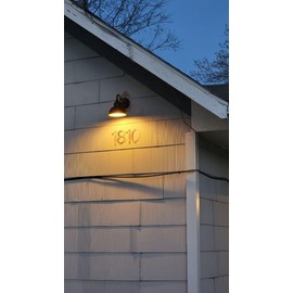 5 Inch Floating House Number 9 - Easy Installation With Screw Set, Includes Hardware for Flush or Floating Mount, Gold Acrylic Address Mailbox Numbers for Door, Exterior, Porch