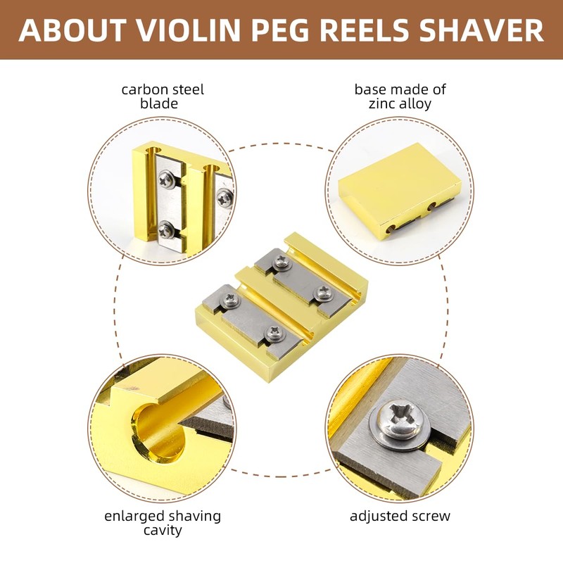 Domofa Violin Peg Reels Shaver Violin Making Tools Luthier Tools