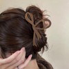 Brown Hair Claw Clips for Women Winter Hair Clips Bow