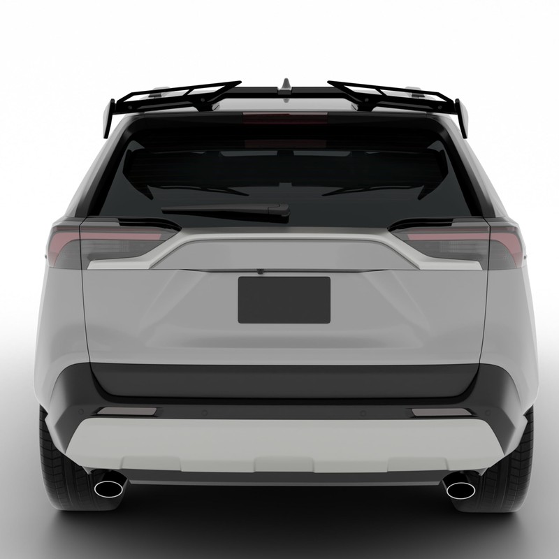 NARPES Rear Window Roof Spoiler Wing Gloss Black Compatible with