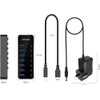 USB 3.0 Hub, TEKERA 7 Port Powered USB Hub Expander