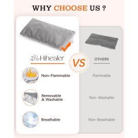 Hihealer Small Heating Pad, Heating Pad Microwavable for Neck and Shoulder, Cramps, Ba.