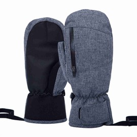 Snowboard Mittens for Women Men Waterproof Ski Gloves Touchscreen Snow Gloves for Winter Snowboard Snowmobile