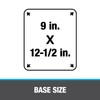 Oatey 11853 Galvanized 2" pipe diameter No-Calk Roof Flashing 9"