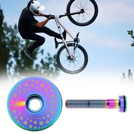 OTOTEC 1-1/8 Inch 28.5 mm Bicycle Headset Cover Cap with Bolt Shaft Cover for MTB and Road Bike