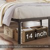 DiaOutro 16 Inch Twin XL Bed Frame with Headboard No