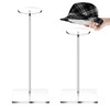 Your's Bath 2Pcs Acrylic Hat Stand Wig Display Rack Clear